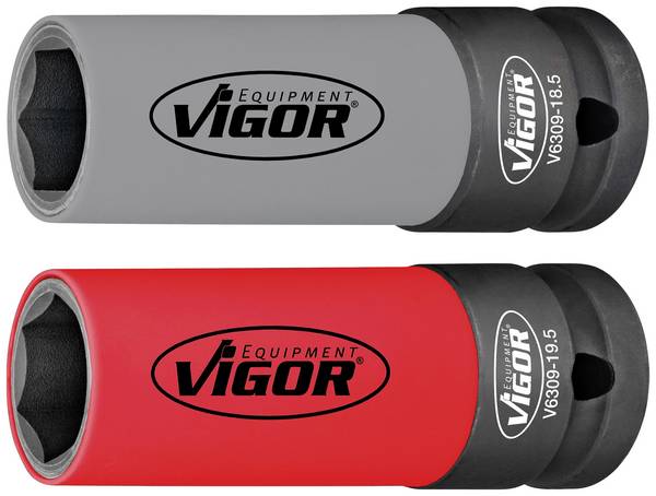 Vigor V6309 V6309 Slagadapterset Metrisch 1/2" (12,5 mm)