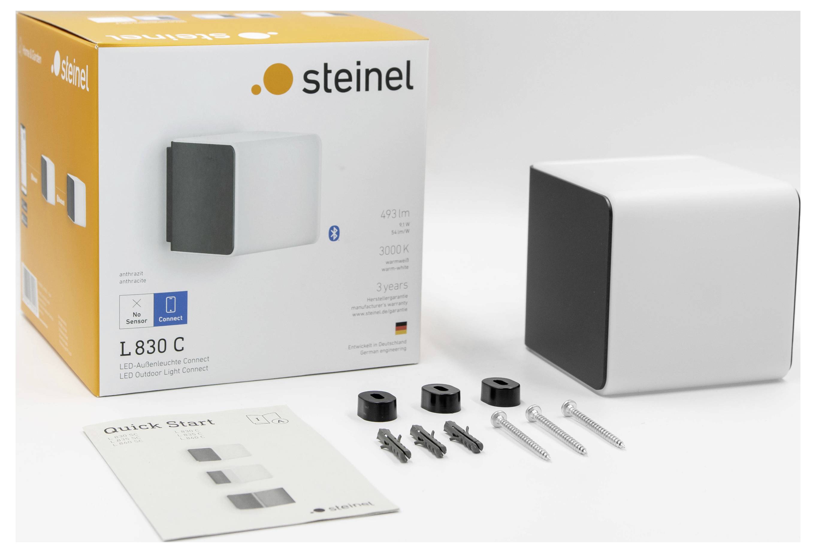 Steinel L 830 MC ANT 079253 Buitenlamp (wand) LED Zonder 9.1 W Antraciet-5