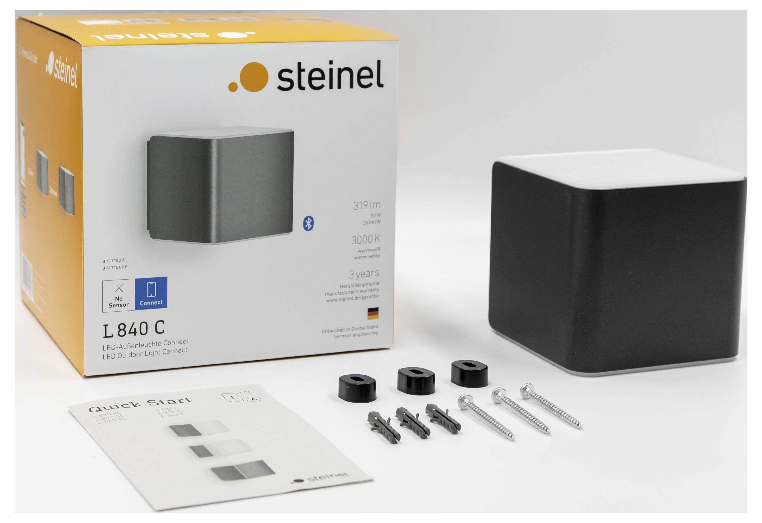 Steinel L 840 MC ANT 079277 Buitenlamp (wand) LED Zonder 9.1 W Antraciet-6