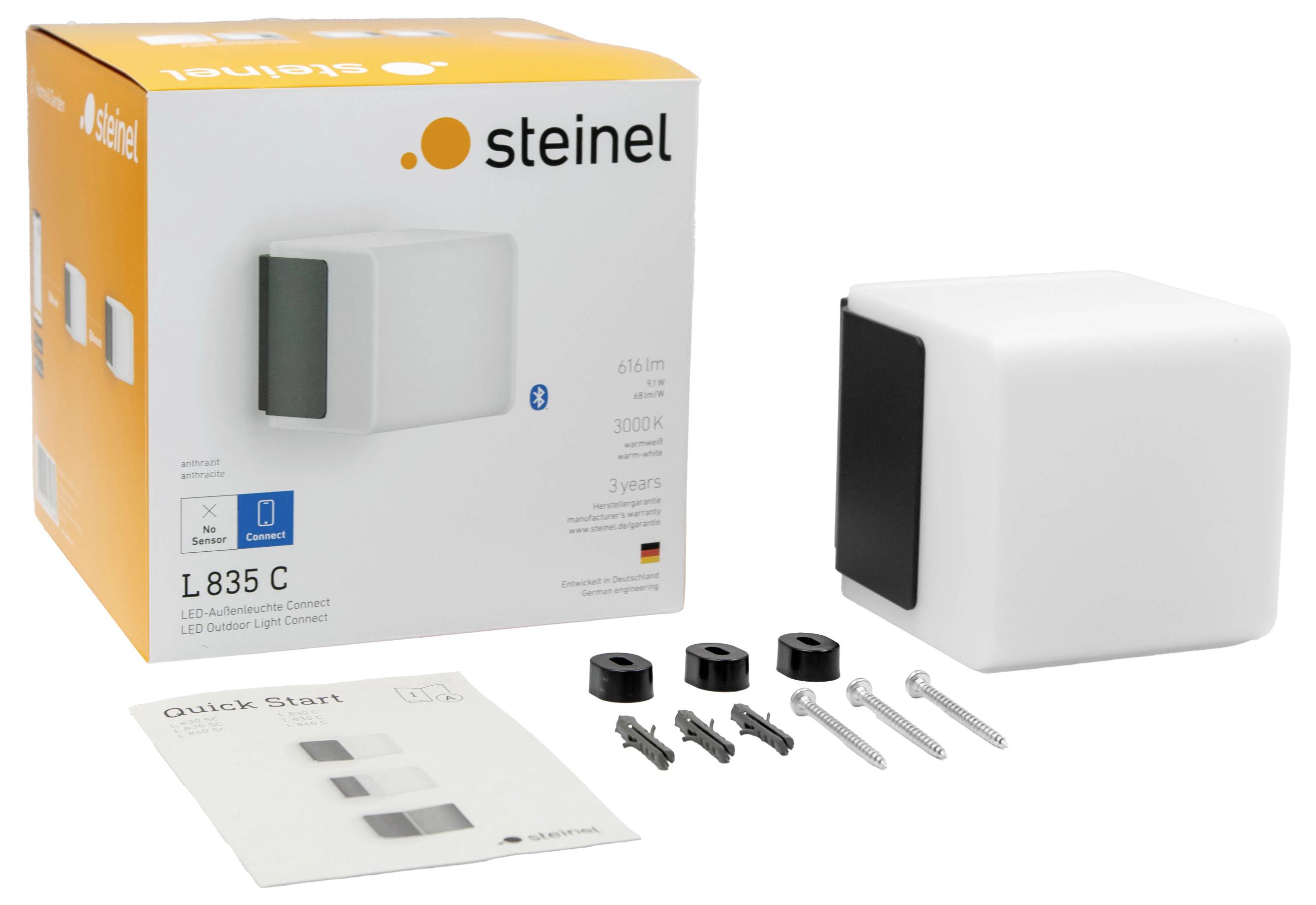 Steinel L 835 MC ANT EU 079260 Buitenlamp (wand) LED Zonder 9.1 W Antraciet-5