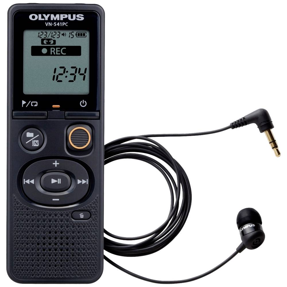 Olympus VN-541PC + TP8 Intern geheugen Zwart dictaphone