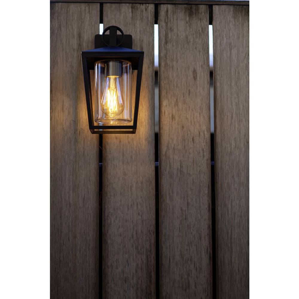 LUTEC West - Traditionele wandlamp voor buiten -  E27 - Mat Zwart