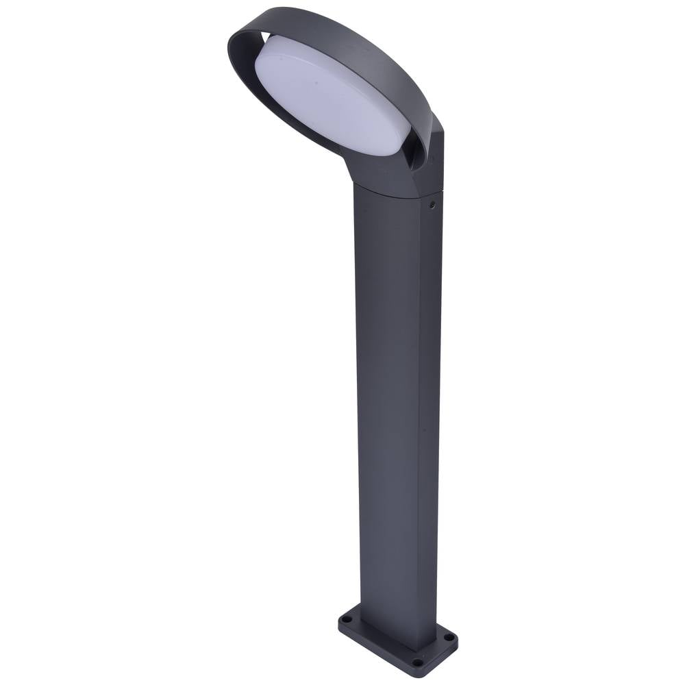 LUTEC Polo - LED lamp op sokkel voor buiten - Donkergrijs
