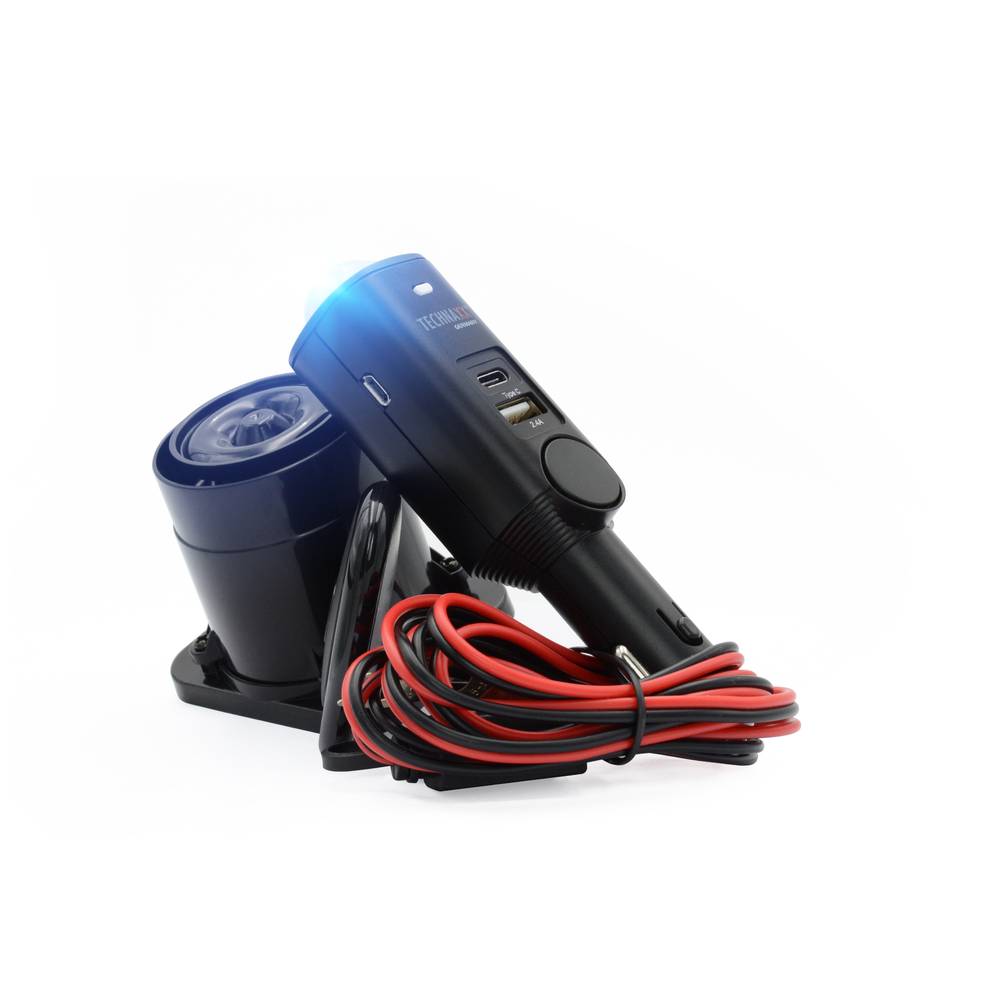 Technaxx TX-168 Auto-alarmsysteem Incl. afstandsbediening, Binnenbewaking, Geïntegreerde LED (knippe
