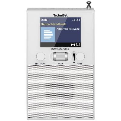 TechniSat DIGITRADIO FLEX 2 Stopcontactradio DAB+, VHF (FM) Bluetooth Incl. luidspreker, Wekfunctie Wit
