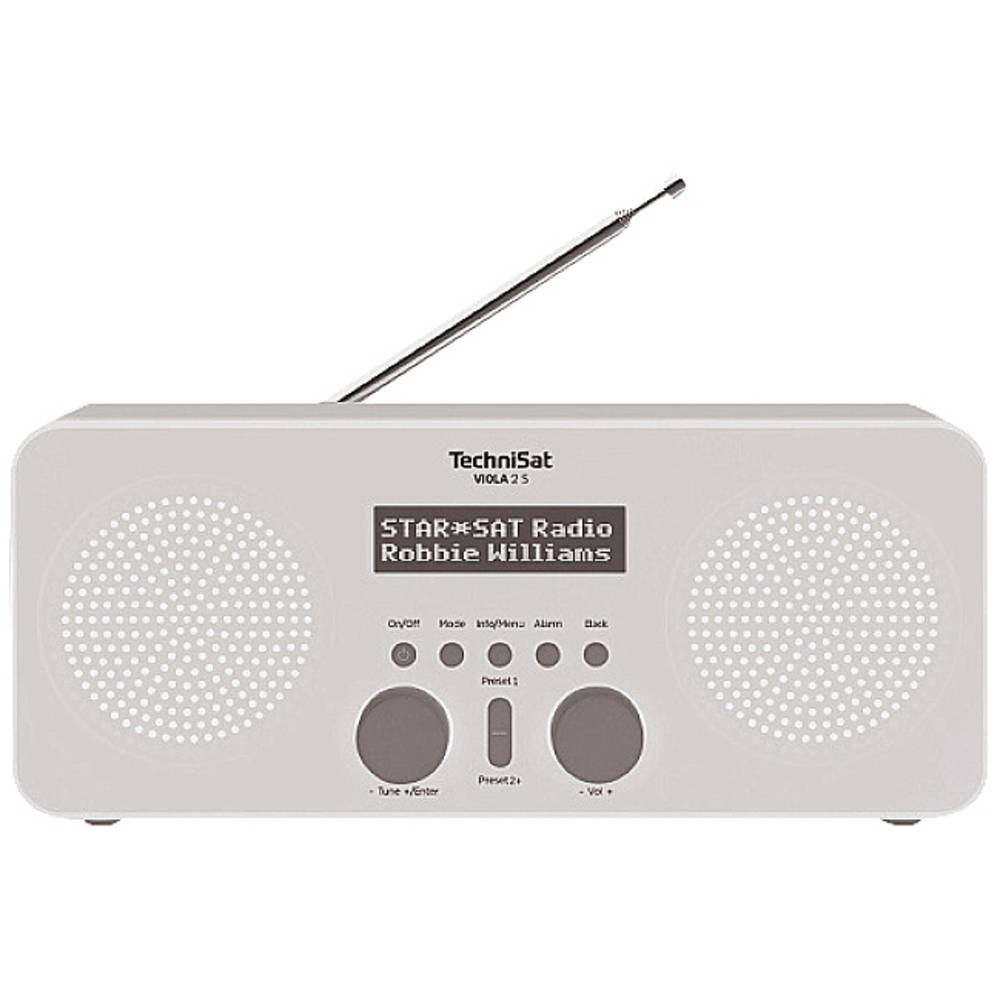 TechniSat Viola 2 S, schwarz Transistorradio DAB+, FM Incl. luidspreker, Wekfunctie Zwart