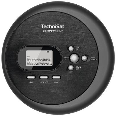 TechniSat Digitradio CD 2GO BT Radio/CD-speler DAB+, VHF (FM) Bluetooth, CD  Zwart