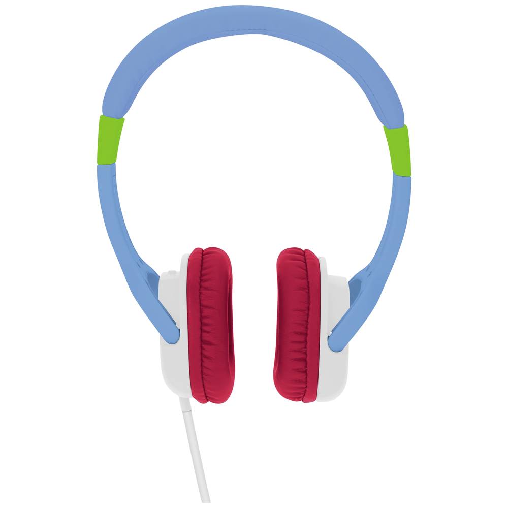 TechniSat TECHNIFANT Hörchen mit Kabel, blau Over Ear koptelefoon Kinderen Kabel Blauw, Wit, Rood