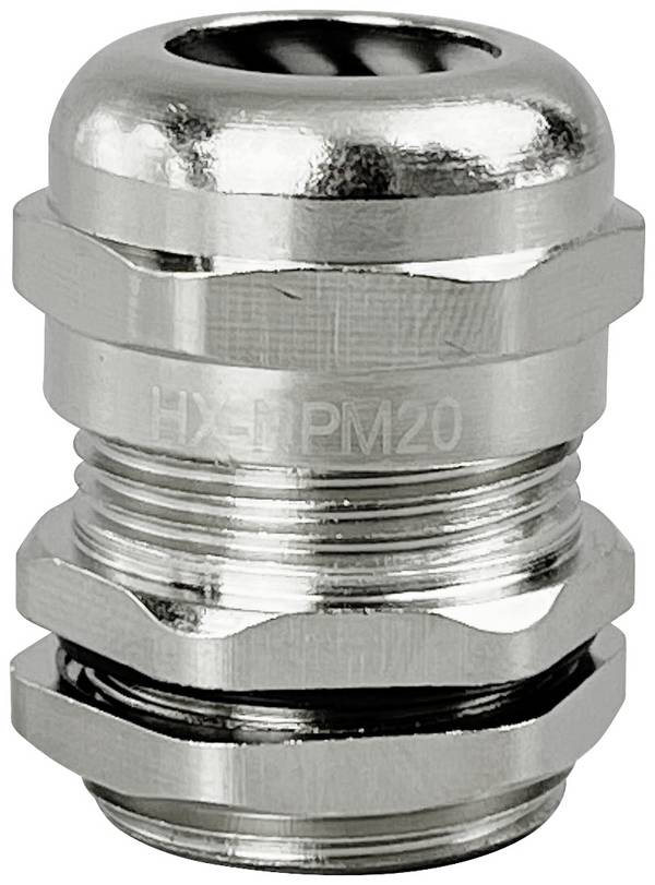 TRU COMPONENTS TC-10302832 Wartel M20 Messing (vernikkeld) Metaal 1 stuk(s)