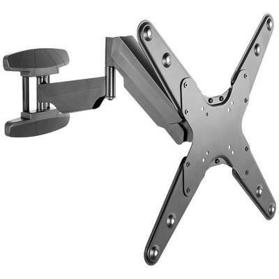 Montagemontuur voor platte tv met verstelbare arm, biedt kanteling en draaiing voor flexibele weergavemogelijkheden.