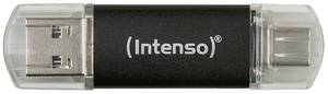 Conrad Intenso Twist Line USB-stick 32 GB USB-A, USB-C, USB 3.2 Gen 1 Antraciet 3539480 aanbieding