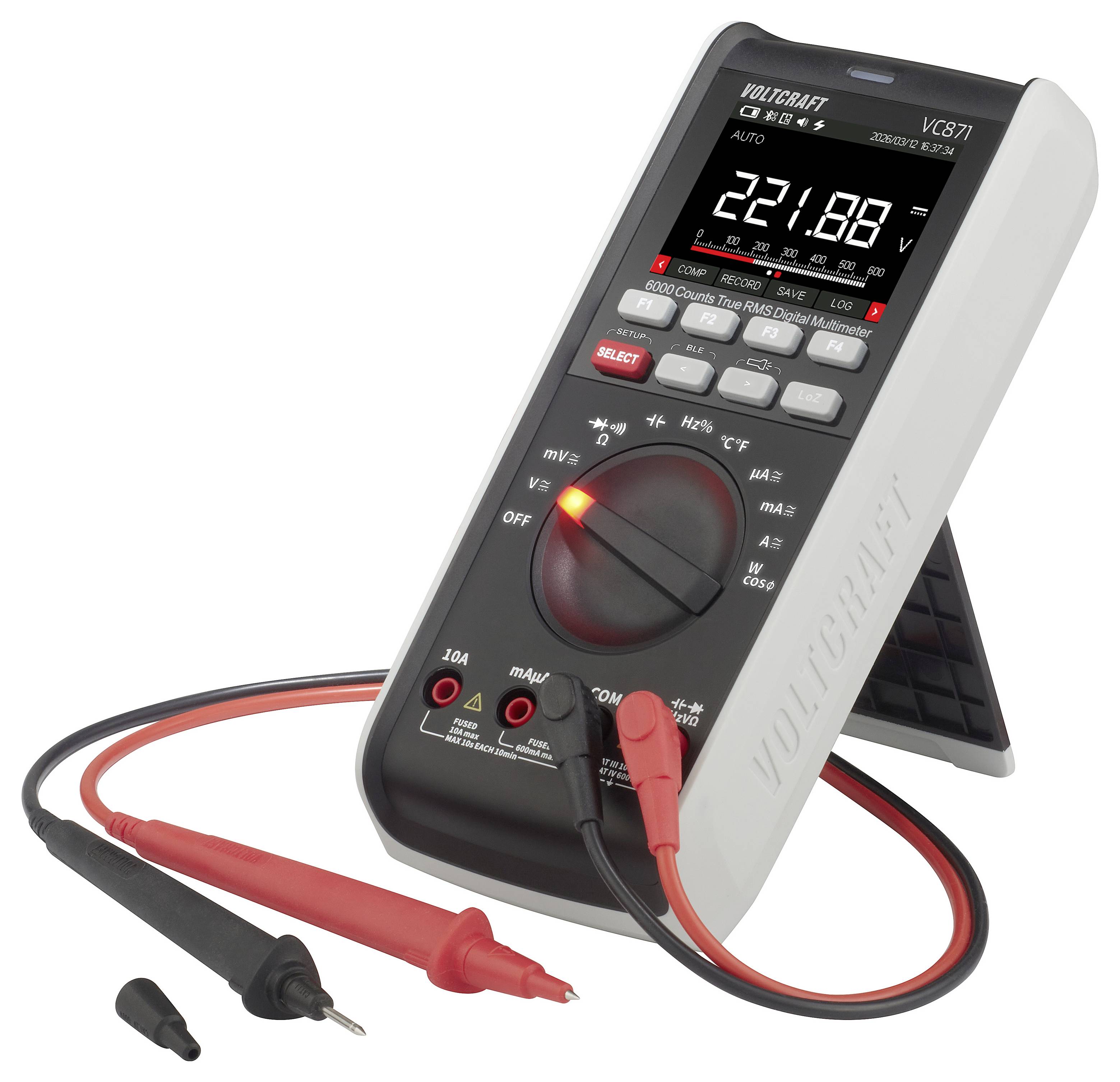 VOLTCRAFT VC871 Multimeter Kalibratie (ISO) Digitaal Datalogger, LoZ CAT III 1000 V, CAT IV 600 V Weergave (counts): 60000 — Foto 3 von 3