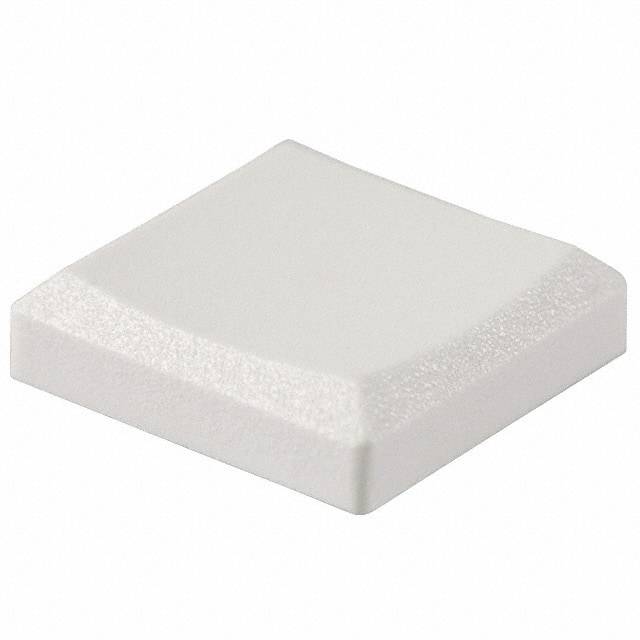 Een witte keramische tegelhoekbeschermer van kunststof met afgeronde randen en een fijne oppervlaktestructuur.