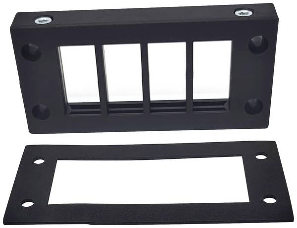 TRU COMPONENTS DVK 16/8 Kabelinvoeringsplaat   Klem-Ø (max.) 16 mm  Polyamide Zwart 1 stuk(s)