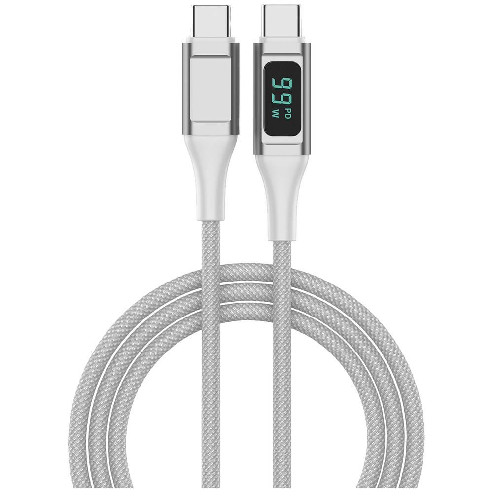 4Smarts Mobiele telefoon Kabel [1x USB-C - 1x USB-C] 1.5 m