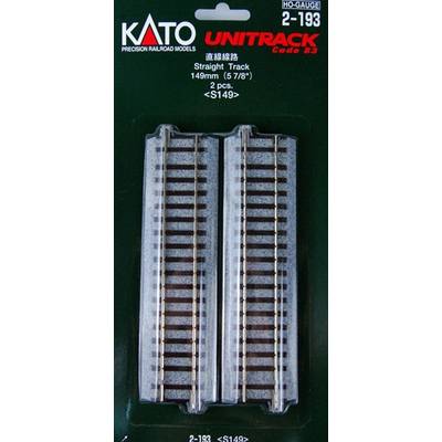 H0 Kato Unitrack 2-193 Rechte rails 149 mm 2 stuk(s)