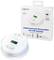 Koolmonoxide-melder met LCD-display en testknop. Verpakking toont productafbeelding.