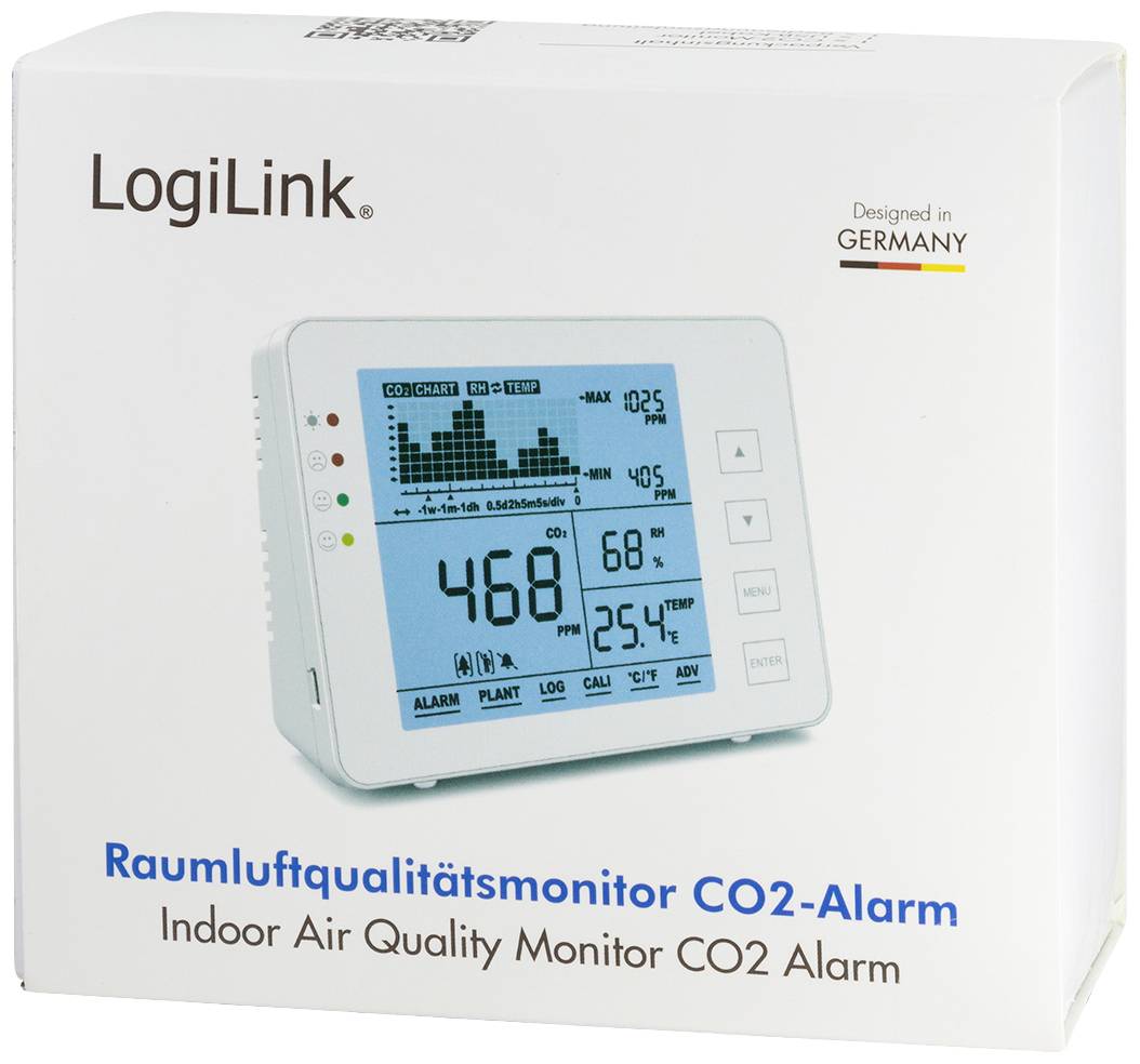 CO2-meter met verkeerslicht, temperatuur- en vochtigheidsweergave-8