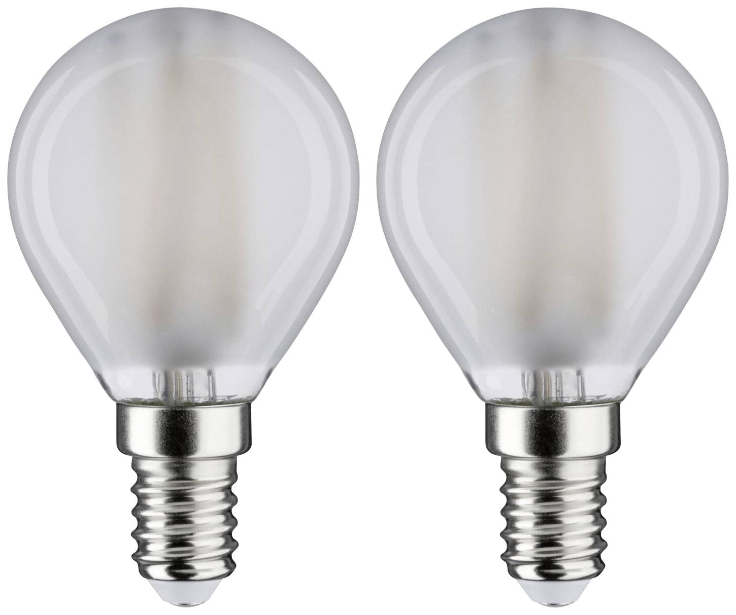 Paulmann 28919 LED-lamp Energielabel F (A - G) E14 Kogel 4.8 W = 40 W Neutraalwit (Ø x h) 45 mm x 78 mm 2 stuk(s) – Foto 3 van 3