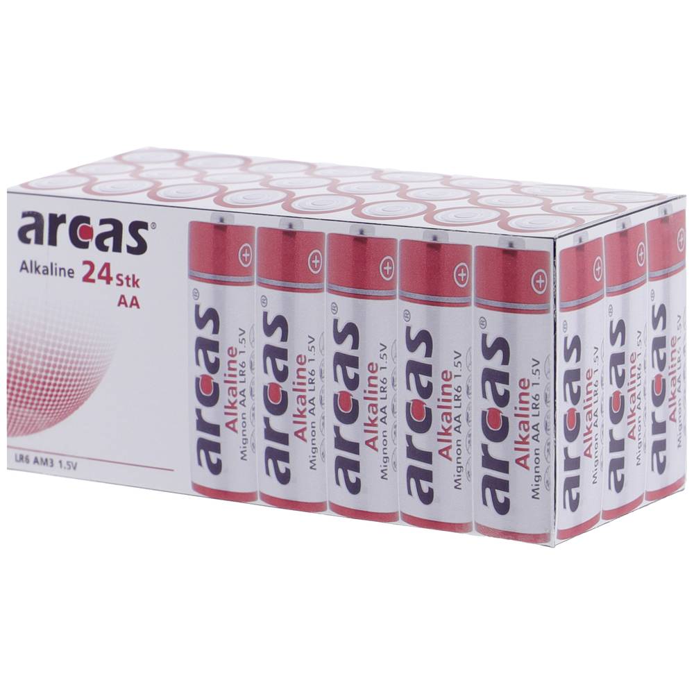 Arcas LR6 AA batterij (penlite) Alkaline 1.5 V 24 stuk(s)
