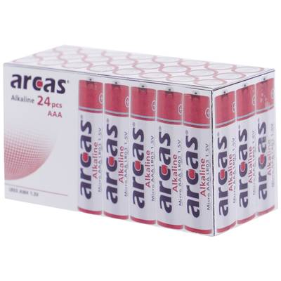 AAA batterij (potlood) Arcas LR03 Alkaline  1.5 V 24 stuk(s)