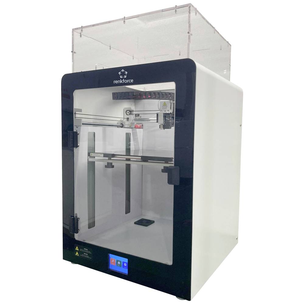 Renkforce Pro 6+ 3D-printer Verwarmd printbed, Dual nozzle-systeem (Single Extruder)
