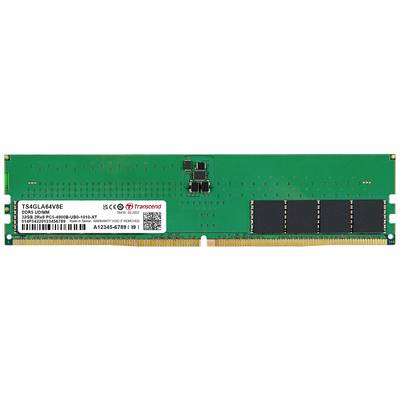 DDR3-RAM-module van 2 GB van Transcend; groen printplaatje; zwarte geheugenchips; geschikt voor pc's zoals aangegeven op het etiket.