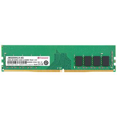 Transcend JetRAM Werkgeheugenmodule voor PC   DDR4 4 GB 1 x 4 GB Non-ECC 3200 MHz 288-pins DIMM CL22 JM3200HLH-4G