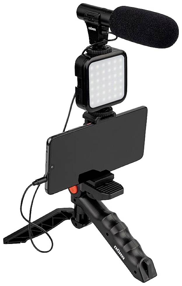 DÖRR Vlogging Kit VL-5 LED-videolamp Aantal LED's: 35 Bi-Color-5