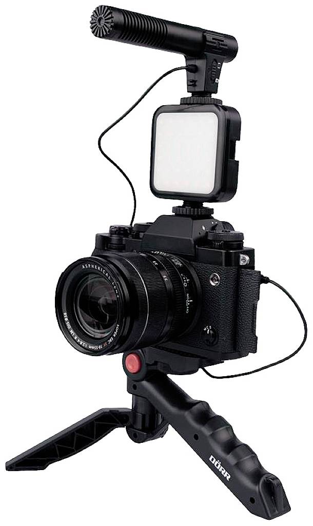 DÖRR Vlogging Kit VL-5 LED-videolamp Aantal LED's: 35 Bi-Color-6