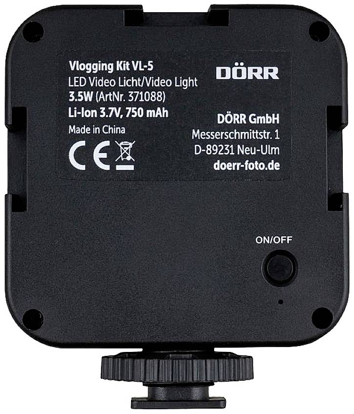 DÖRR Vlogging Kit VL-5 LED-videolamp Aantal LED's: 35 Bi-Color-8
