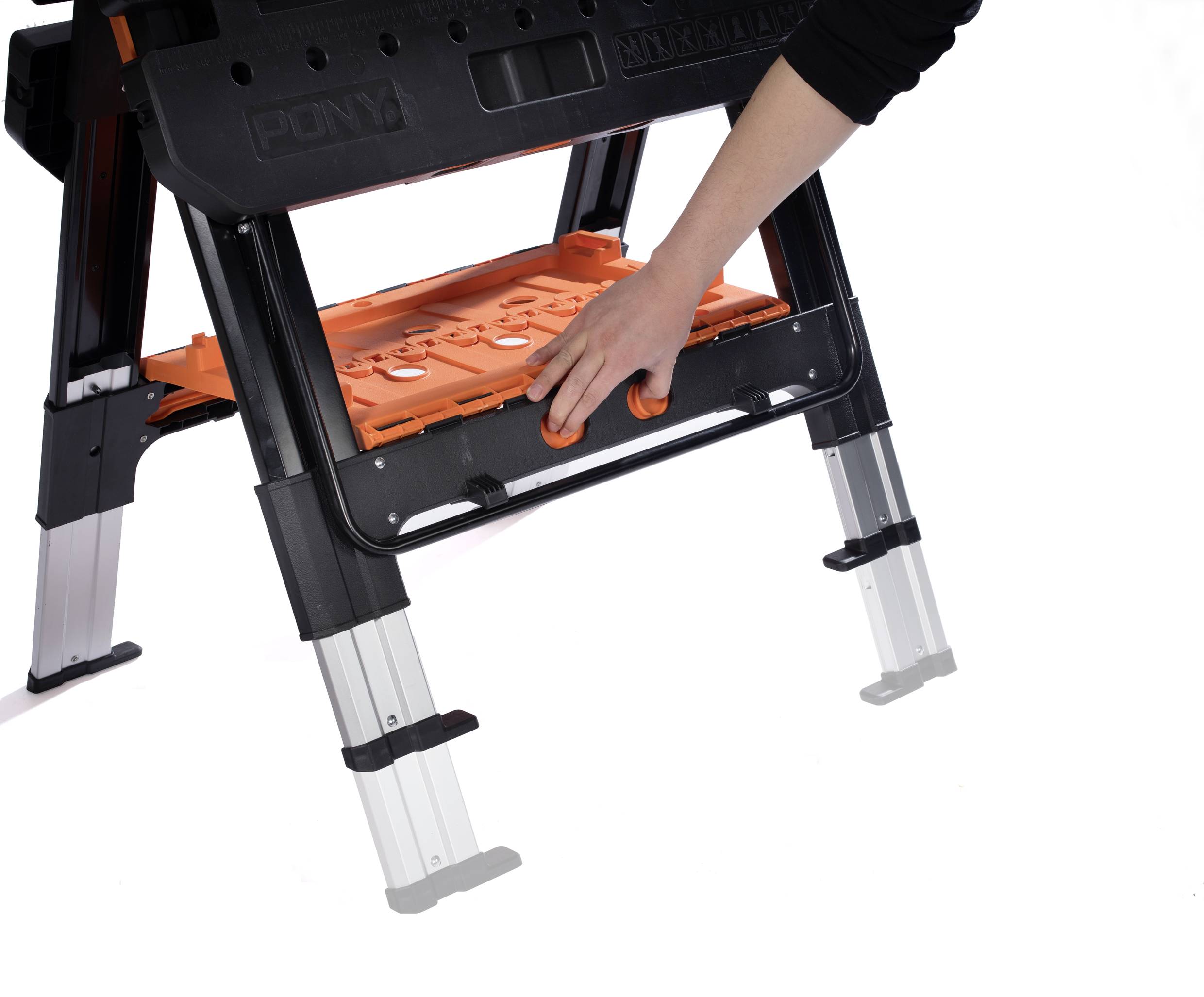 JORGENSEN 60300 Inklapbare werkbank (b x h x d) 788 x 675 x 145 mm Geel-oranje-12