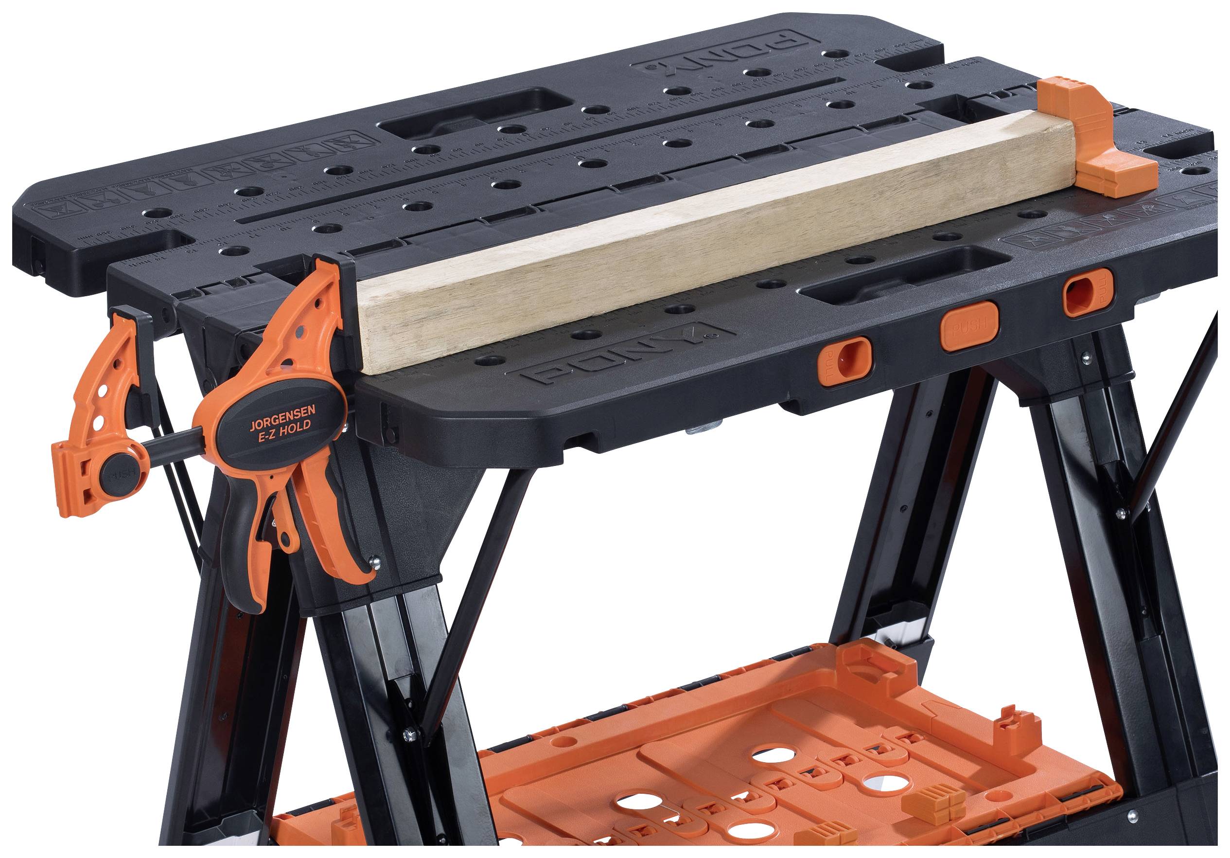 JORGENSEN 60300 Inklapbare werkbank (b x h x d) 788 x 675 x 145 mm Geel-oranje-4