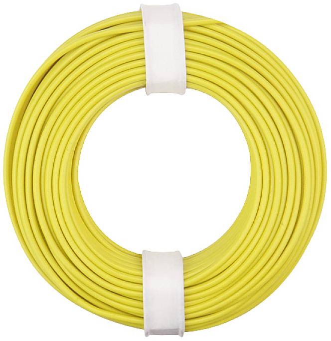 Donau Elektronik 150-013 Draad 1 x 0.50 mm² Geel 10 m