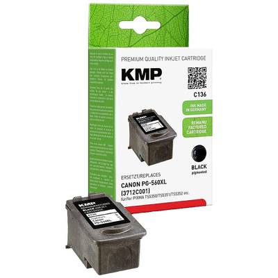 KMP Inkt vervangt Canon PG560XL (3712C001) Compatibel Single Zwart C136 1581,4001