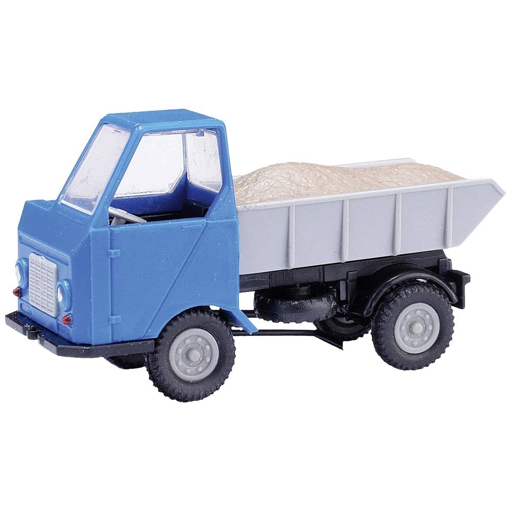 Mehlhose 210013501 H0 Vrachtwagen Multicar M22 kiepwagen blauw met grindlading