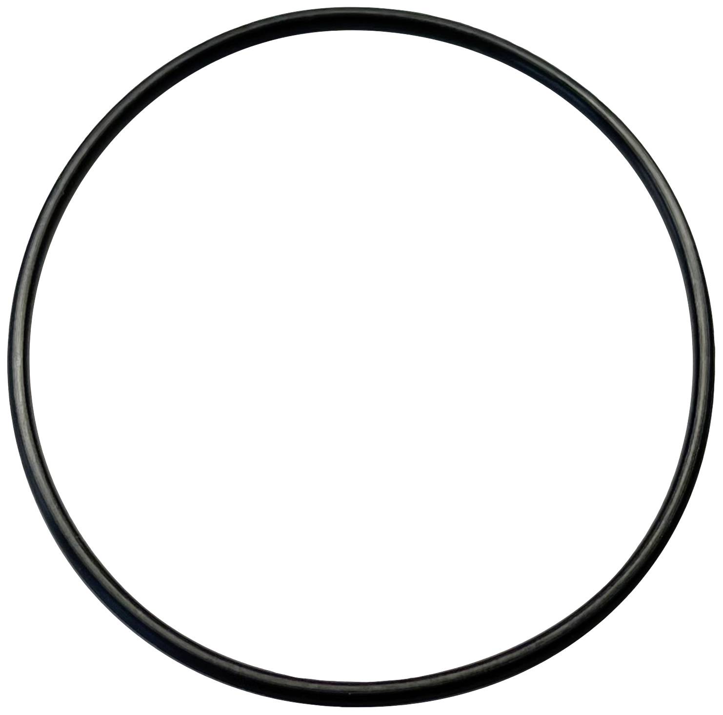 Een zwarte cirkel op een witte achtergrond.