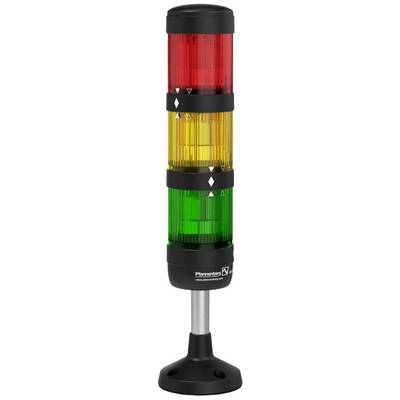 Verkeerslicht met drie lampen: Rood voor Stop, Geel voor Waarschuwing, Groen voor Start. Gebruikt voor statusindicatie van machines.