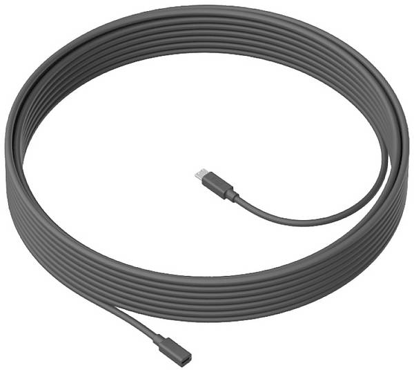Logitech Logitech MeetUp - Mikrofonverlängerungskabel Kabel voor conferentieluidspreker  Zwart