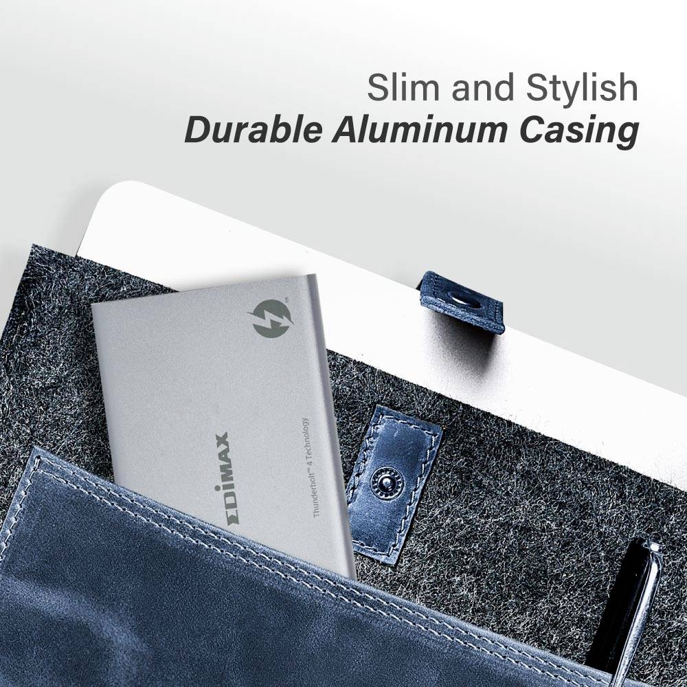 EDIMAX TD-405BP 5-in-1 Thunderbolt™ 4 Mini Docking Station Thunderbolt 4 dockingstation Geschikt voor merk (dockingstati-6