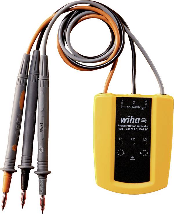 Wiha 45221 Draaiveldtester  CAT III 1000 V, CAT IV 600 V