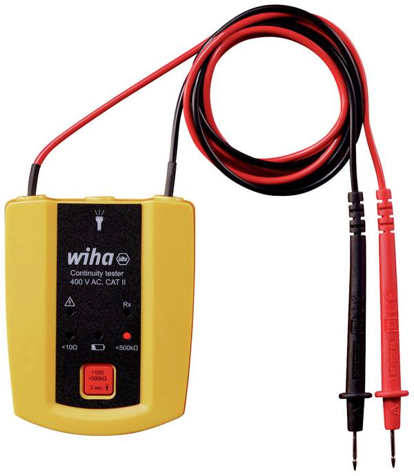 Wiha 45222 Doorgangstester  CAT II 600 V LED, Akoestisch
