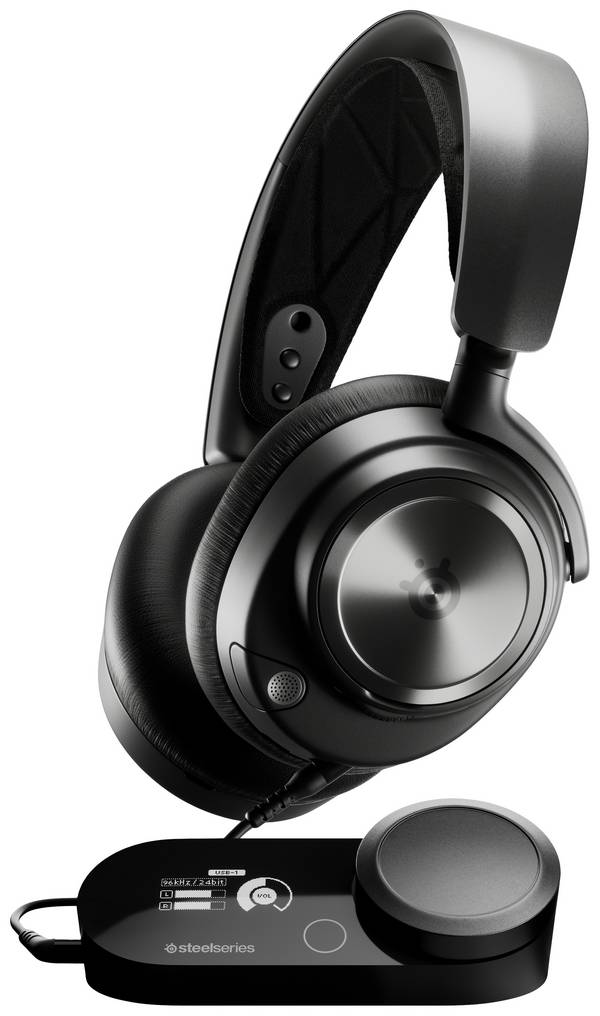 Steelseries Arctis Nova Pro Over Ear headset  Kabel Stereo Zwart  Volumeregeling Gamen