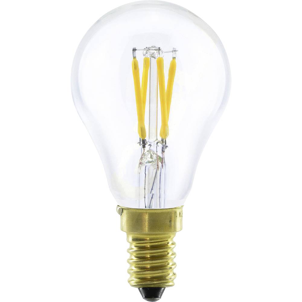 Segula 55321 LED-lamp Energielabel F (A - G) E14 Kogel 3 W = 26 W Warmwit (Ø x l) 48 mm x 88 mm 1 stuk(s)