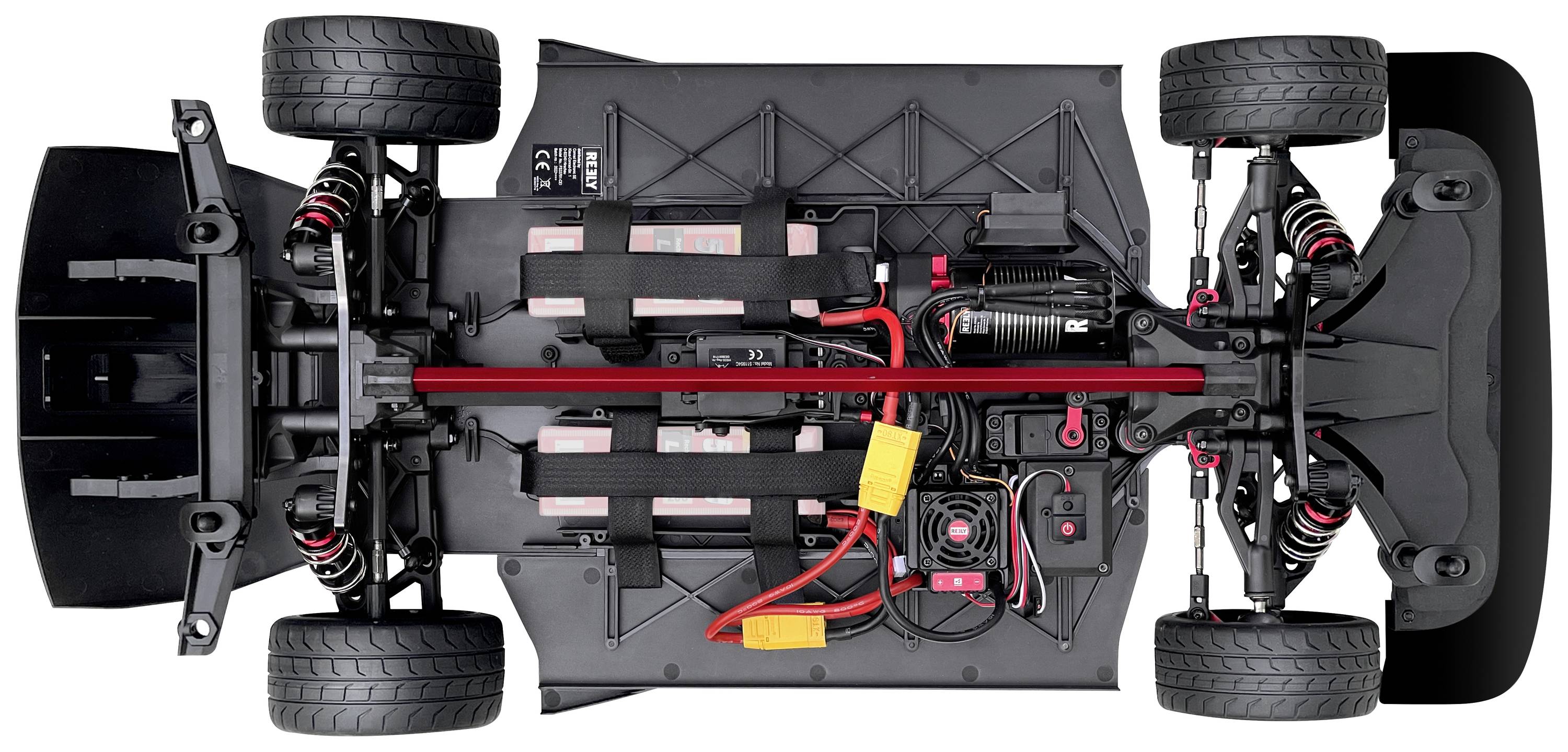 Reely 1:7 RC auto Elektro Straatmodel Deathwatcher XL 6S Mat grijs Brushless 4WD RTR 2,4 GHz Met lichteffect, Deels voor-2