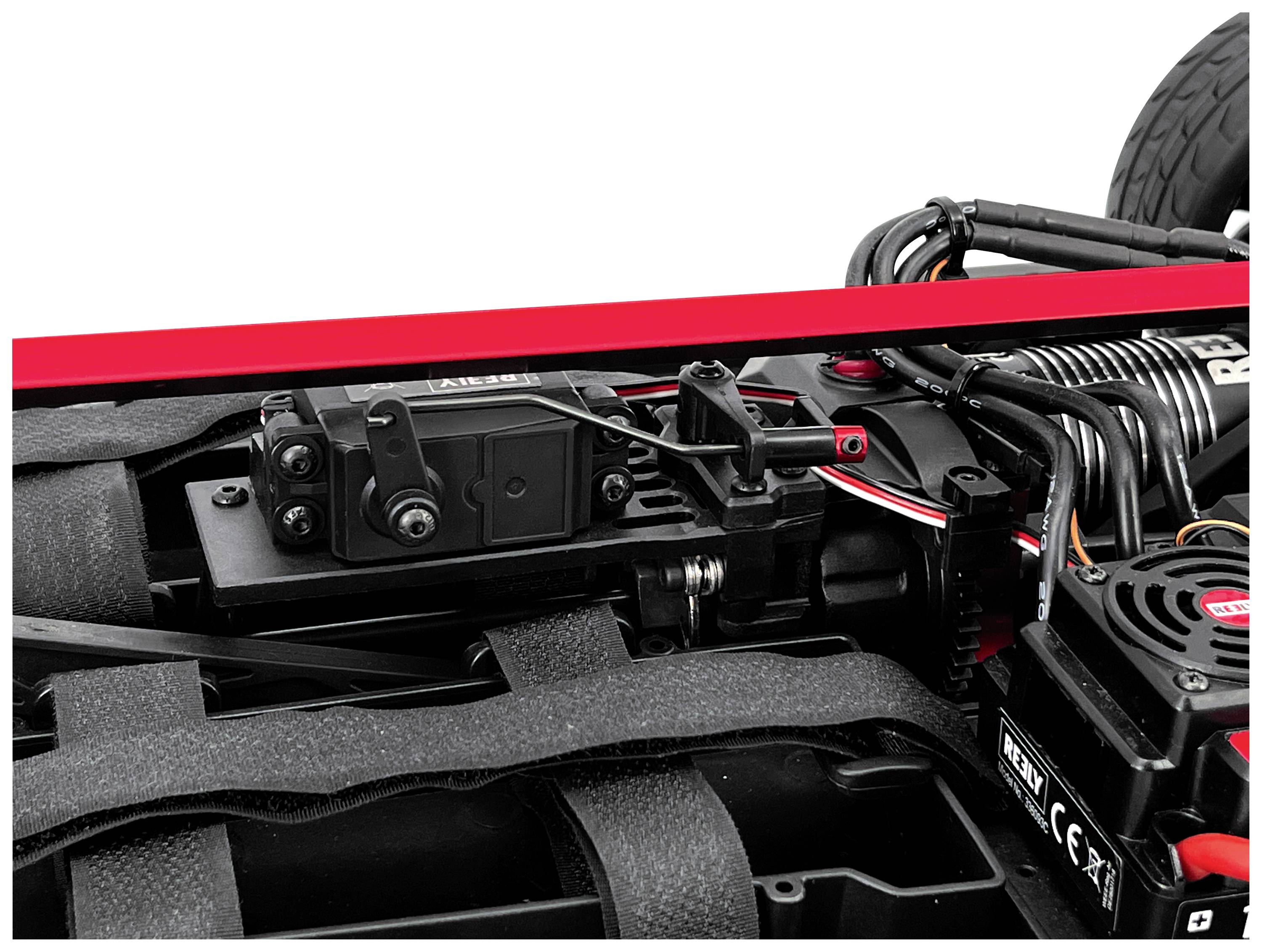 Reely 1:7 RC auto Elektro Straatmodel Deathwatcher XL 6S Mat grijs Brushless 4WD RTR 2,4 GHz Met lichteffect, Deels voor-7