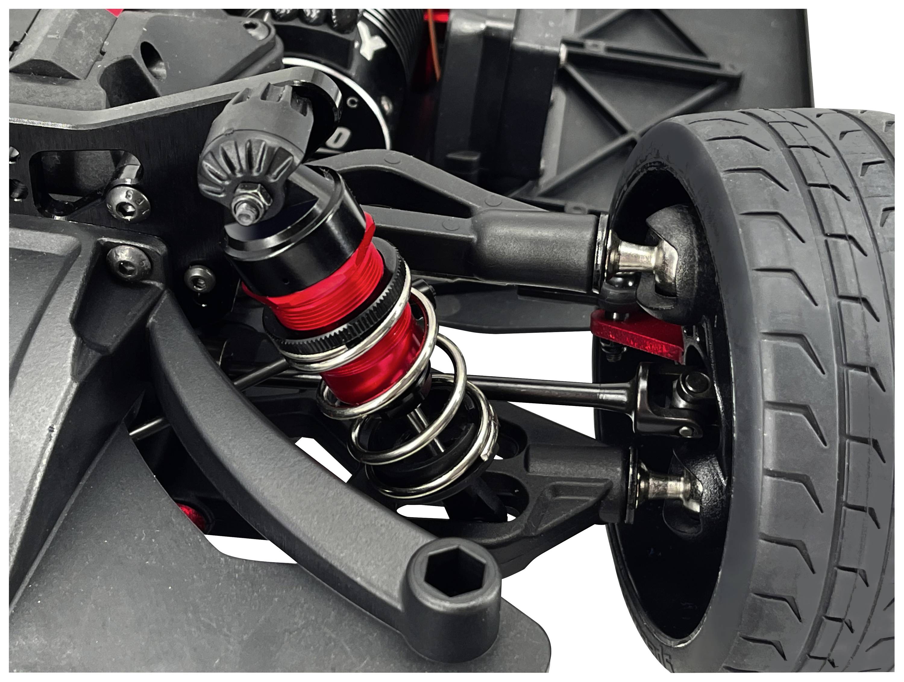 Reely 1:7 RC auto Elektro Straatmodel Deathwatcher XL 6S Mat grijs Brushless 4WD RTR 2,4 GHz Met lichteffect, Deels voor-8