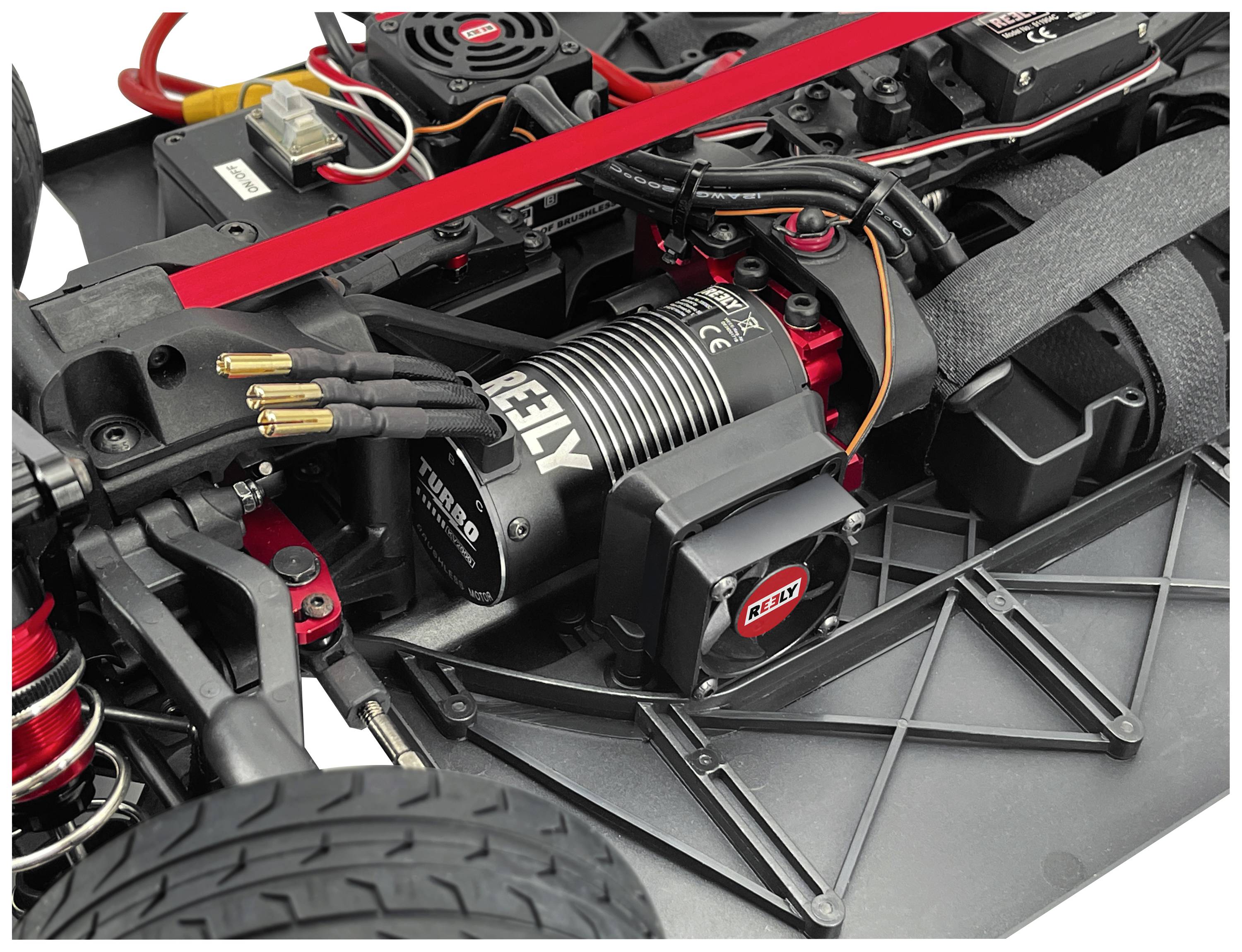 Reely 1:7 RC auto Elektro Straatmodel Deathwatcher XL 6S Mat grijs Brushless 4WD RTR 2,4 GHz Met lichteffect, Deels voor-9