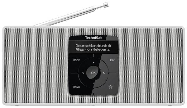 TechniSat DIGITRADIO 2 S Zakradio DAB+, VHF (FM) Bluetooth Wekfunctie, Oplaadbaar Wit