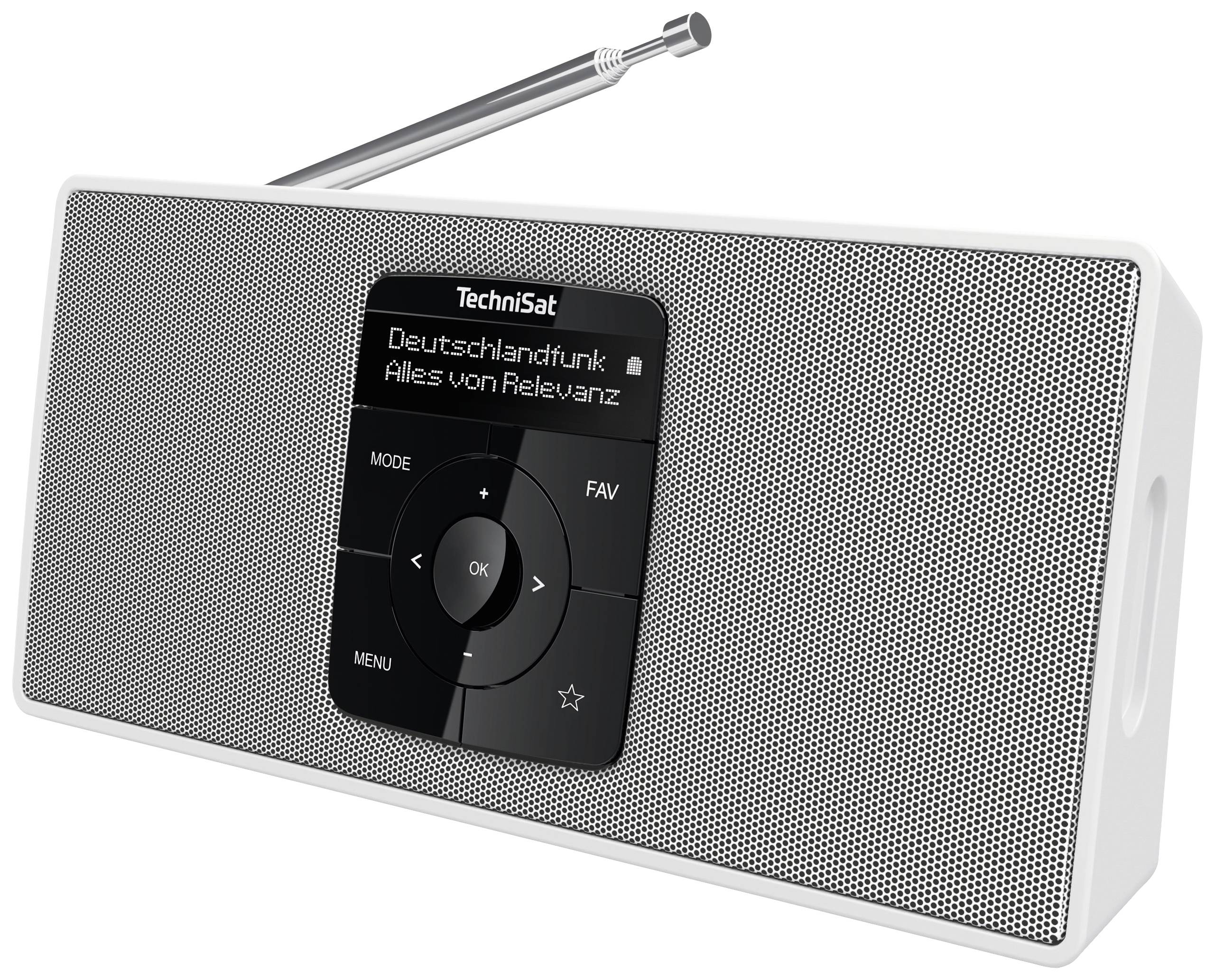 TechniSat DIGITRADIO 2 S Zakradio DAB+, VHF (FM) Bluetooth Wekfunctie, Oplaadbaar Wit-1